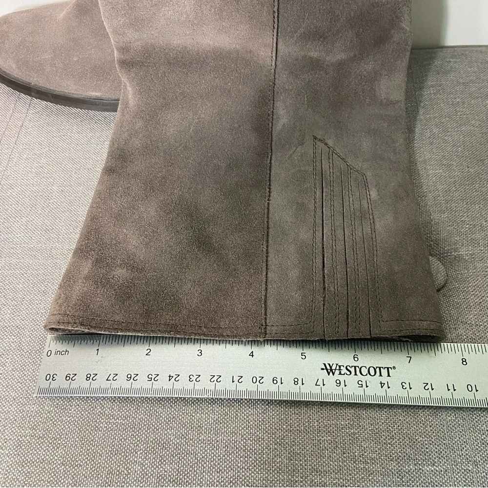 Garnet Hill Tall Italian Suede Riding Boots- woman’s size 6